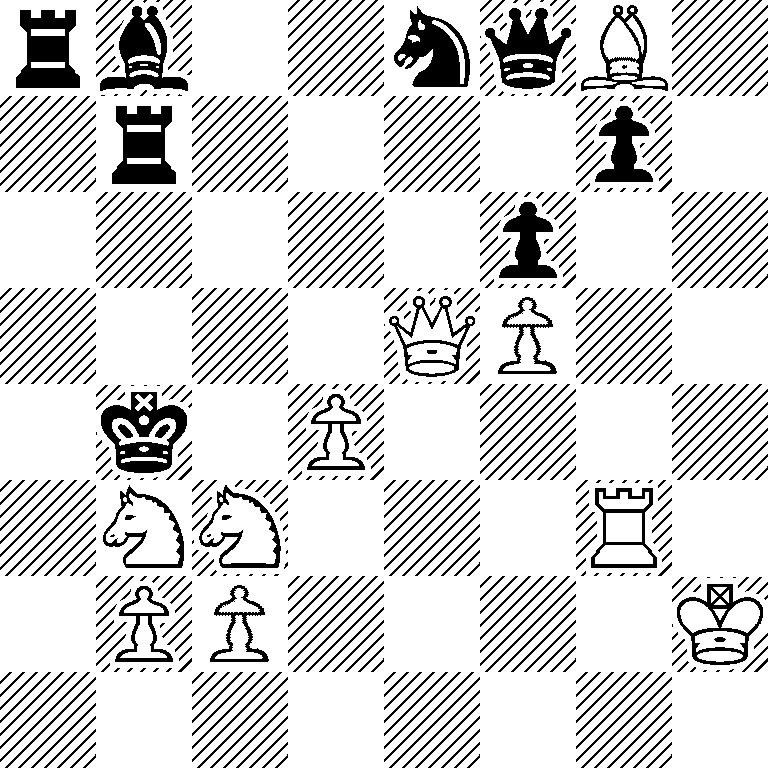 rb2nqB1/1r4p1/5p2/4QP2/1k1P4/1NN3R1/1PP4K/8
