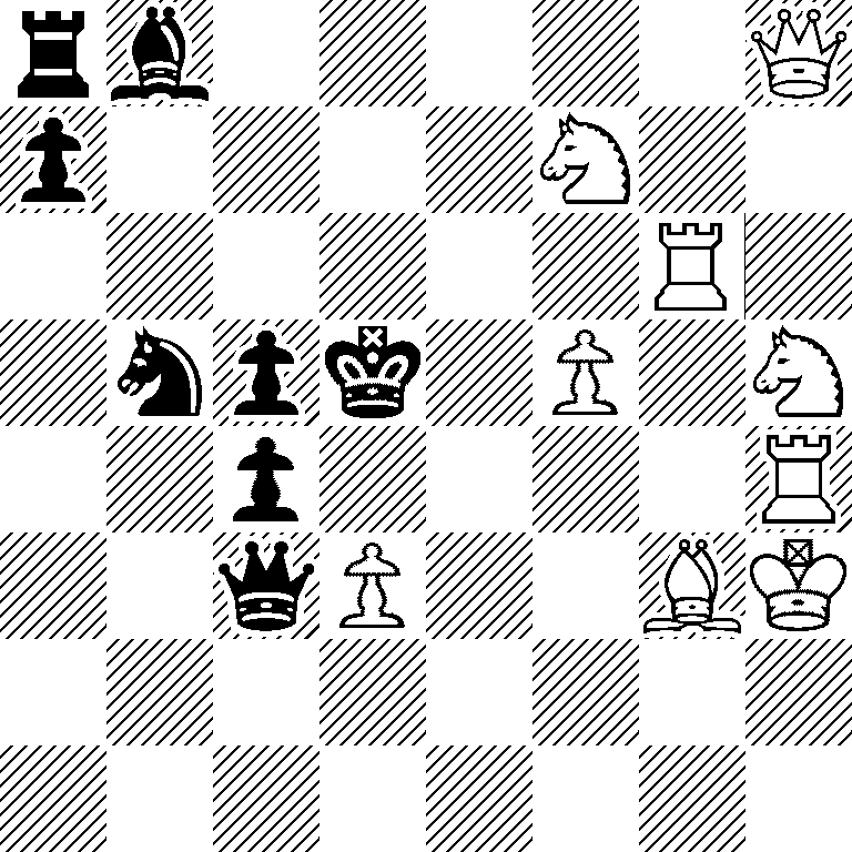 rb5Q/p4N2/6R1/1npk1P1N/2p4R/2qP2BK/8/8