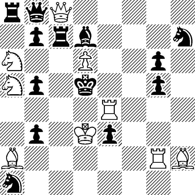 rqQ5/1prb3n/N2P2p1/Np1k2p1/4R3/1p1Kp3/B5RB/n7