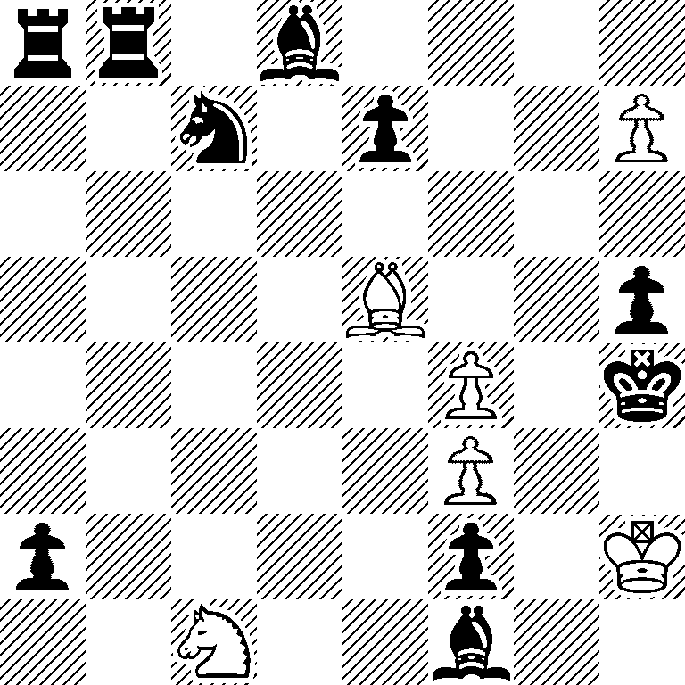 rr1b4/2n1p2P/8/4B2p/5P1k/5P2/p4p1K/2N2b2