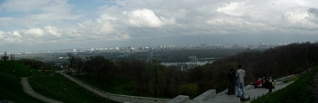 View from Holodomor Memorial